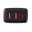 Baseus 2xUSB-A +USB-C PD 30W Quick Charger Black