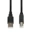 iBox IKU2D USB-A - USB-B Cable 1,8m Black