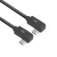 ACT USB 3.0 60W USB Type-C (left/right angled) to USB Type-C (left/right angled) Cable 2m Black