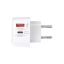 SKROSS 1xUSB-A 1xUSB-C PD 45W hálózati adapter White