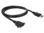 DeLock DisplayPort 1.2 male > DisplayPort female panel-mount 4K 60 Hz 1m