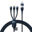 Baseus Flash Series 2 3in1 100W 1,2m Dark Blue