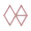 Nanoleaf Lines Skin, matte pink 9pcs