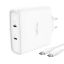 Trust Maxo 100W 2-Port USB-C GaN Charger White