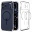 Spigen Ultra Hybrid MagSafe case for iPhone 17 Pro Clear Deep Blue