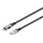 Manhattan CAT6 FTP USB-C to Gigabit Ethernet Network Cable 2m Black/Silver