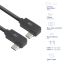 ACT USB 3.0 60W USB Type-C (left/right angled) to USB Type-C (left/right angled) Cable 1m Black