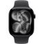 Apple Watch S11 GPS 42mm Jet Black Aluminium Case with Black Sport Band S/M