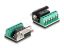 DeLock Adapter USB 2.0 Type-C to 1 x Serial RS-422/485 male with 6 pin terminal block 5V 2m