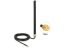 DeLock LTE UMTS GSM Antenna SMA plug 3 dBi omnidirectional fixed with connection cable RG-58, 3m wall mounting outdoor black