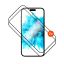 FIXED teljes képernyőt védő 2,5D edzett üveg Samsung Galaxy A17 4G/5G készülékhez, 2drb, fekete