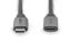 Digitus USB-3.0 Gen.1 USB Type-C extension cable M/F 1m Black