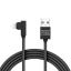 Delight iPhone Lightning 90° Adatkábel Black