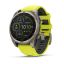 Garmin fenix 8 47mm Solar Sapphire Titanium with Amp yellow/graphite silicone band
