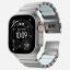 Nomad Stratos Band FKM for AW 45/46/49mm Natural Titanium Icy Blue Glow