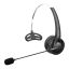 Logilink Wireless mono headset flexible microphone BT 6.0 USB-C Black