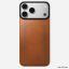 Nomad Magnetic Leather Back (Horween) for iPhone 18 Pro Max/17 Pro Max Saddle