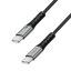 Logilink USB 2.0 LED Type-C C/M - C/M 100W cable 0,5m Black