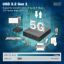 Digitus USB3.2 Gen1 CAT Extender 5Gbps 4ports: 3x USB-A / 1x USB-C 100m