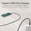 ACT USB 2.0 60W charging/data cable USB-C to USB-C 1m Black
