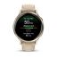 Garmin Venu 4 41mm Lunar Gold with Sand Leather Band