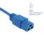 ACT Powercord C14 male- C21 famale 1m Blue