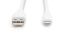 Assmann Lightningh to USB Silicone USB2.0 12W Cable 0,5m White