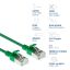 ACT CAT6A S-FTP Patch Cable 0,5m Green