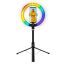 Logilink Smartphone ring light with selfie stick tripod remote shutter Black