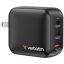 Verbatim Mini GaN Wall Charger 100W 3 Port Black