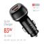 ColorWay Car Charger 2USB (Type-C PD65W + USB QC3.0 18W) 83W Black
