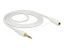 DeLock Stereo Jack Extensio 3,5 mm 3 pin male to female cable 2m White