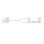 ACT High Quality audio connection cable 1x 3.5mm stereo jack male to 2x RCA male 5m Black