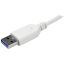 Startech 4-portos USB3.0 HUB Silver/White