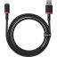 Baseus Dura Type A to IP 2.4A fast charging cable 1m Black/Red