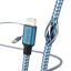 Hama FIC Lightning reflective adatkábel 1,5m Blue