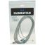 Manhattan USB 2.0 Type-A to Type-B Cable 5m Translucent Silver