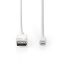 Nedis Mini DisplayPort Male - DisplayPort Male Cable 2m White