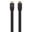 Manhattan Flat High Speed HDMI with Ethernet 4K@60Hz cable 5m Black