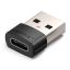Vention USB-A 2.0/M -> USB-C/F Adapter Black
