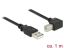DeLock USB 2.0 Type-A male > USB 2.0 Type-B male angled 1m Black Cable