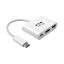 EATON Tripplite Series USB-C to HDMI Adapter with USB-A Port White