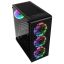 Kolink Observatory Lite Mesh RGB Tempered Glass Black