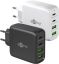 USB hálózati gyorstöltő 2x QC 3.0 (30W) + 2x USB-C 3.1 (68W) fehér GOOBAY(64818)