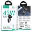 Hoco NZ16A Rigorous Car Charger 43W Metal Grey