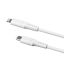 FIXED Liquid Silicone Cable USB-C/Lightning, 1,2m, white