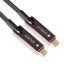 Club3D USB Gen2 Type C Active Optical A/V Unidirectional M/M cable 20m Black