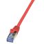LogiLink Patch kábel PrimeLine, Cat.6A, S/FTP, piros, 1,5 m