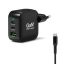 Port Designs 65W GaN2 USB-C wall charger + 2m USB-C cable Black
