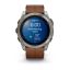 Garmin fenix 8 51mm AMOLED Sapphire, Titanium with Chestnut Leather Band